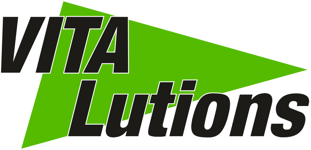 Vitalutions Logo Outline White