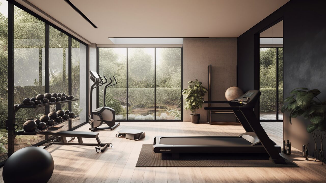 Jens2994 A Stylish And Well Organized Home Gym Featuring State 1bc7e0cc 93a9 4aa8 B4f2 1795872e228a