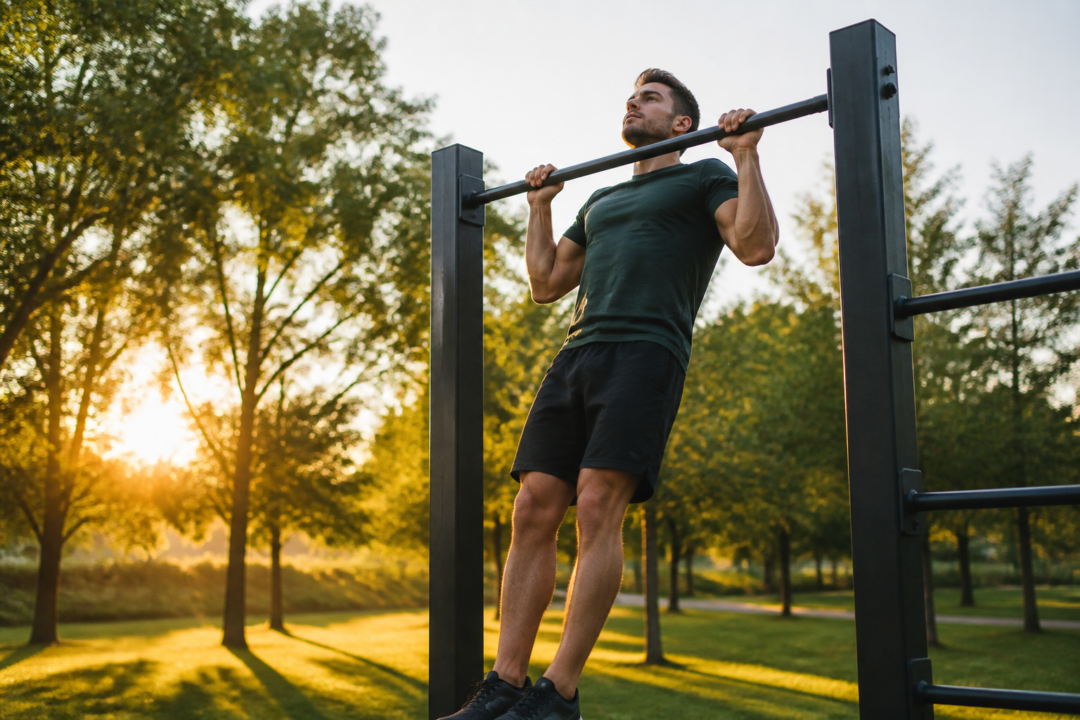 Outdoor-Krafttraining in Hohenwestedt mit Personal Trainer Sven Haase, Calisthenics im Park